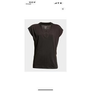 FRAME black Le Mid Rise V Tee sz M